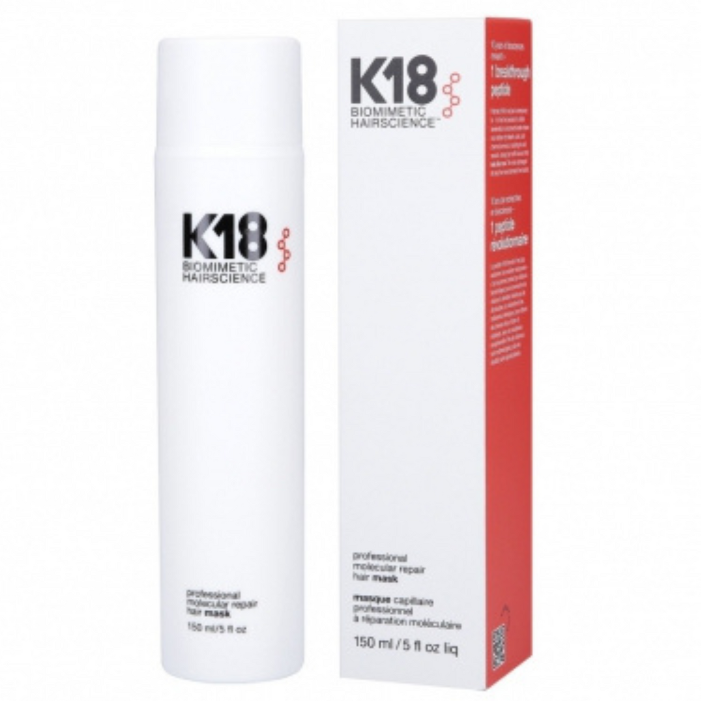 K18 Leave-In Molecular Hair Mask, Repairs Dry or Damaged Hair, Reverse Hair Damage from Bleach, Color, Chemical Services & Heat | PharmaElegance