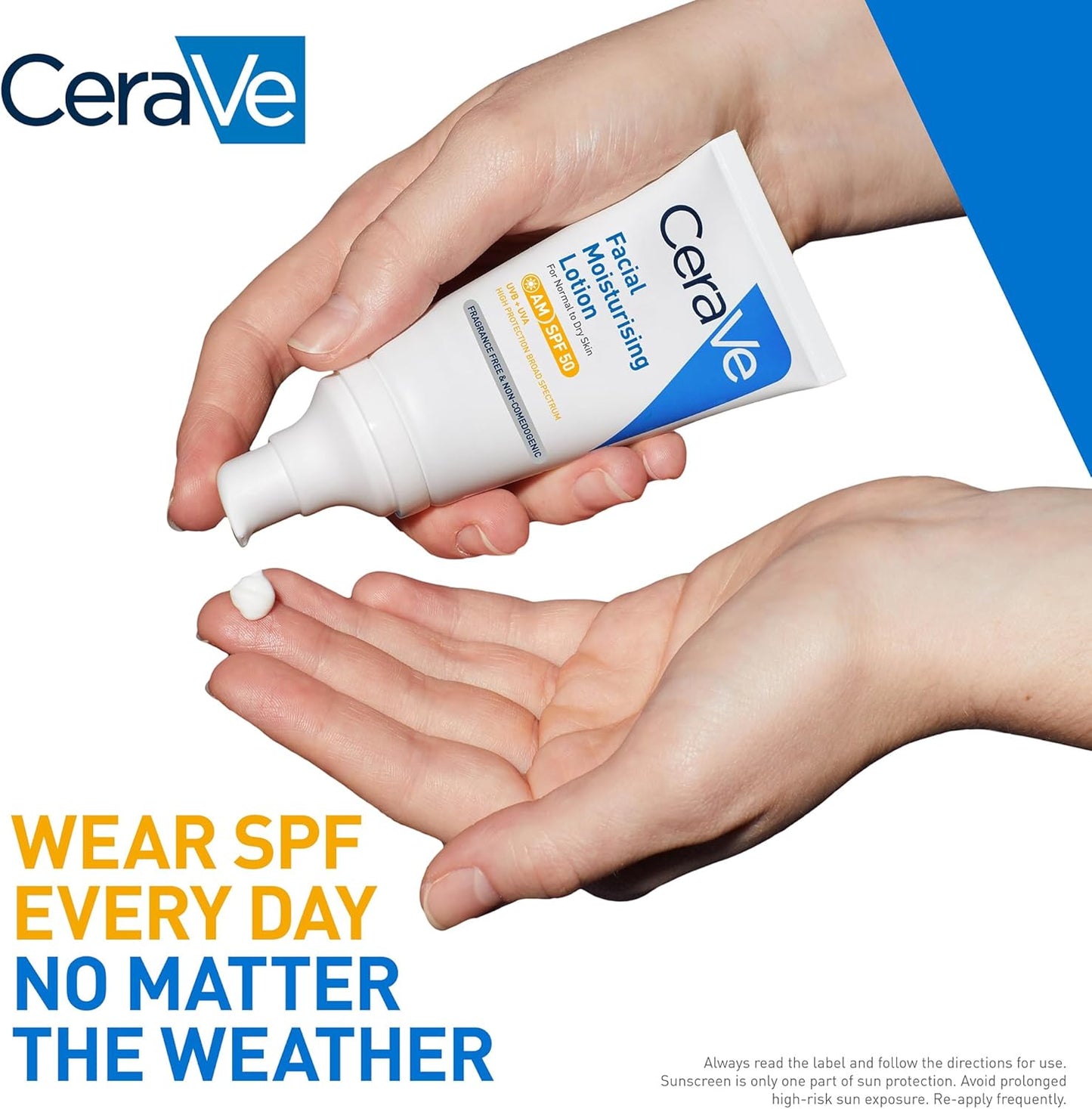 CeraVe AM Facial Moisturising Lotion SPF50 | 52ml UK