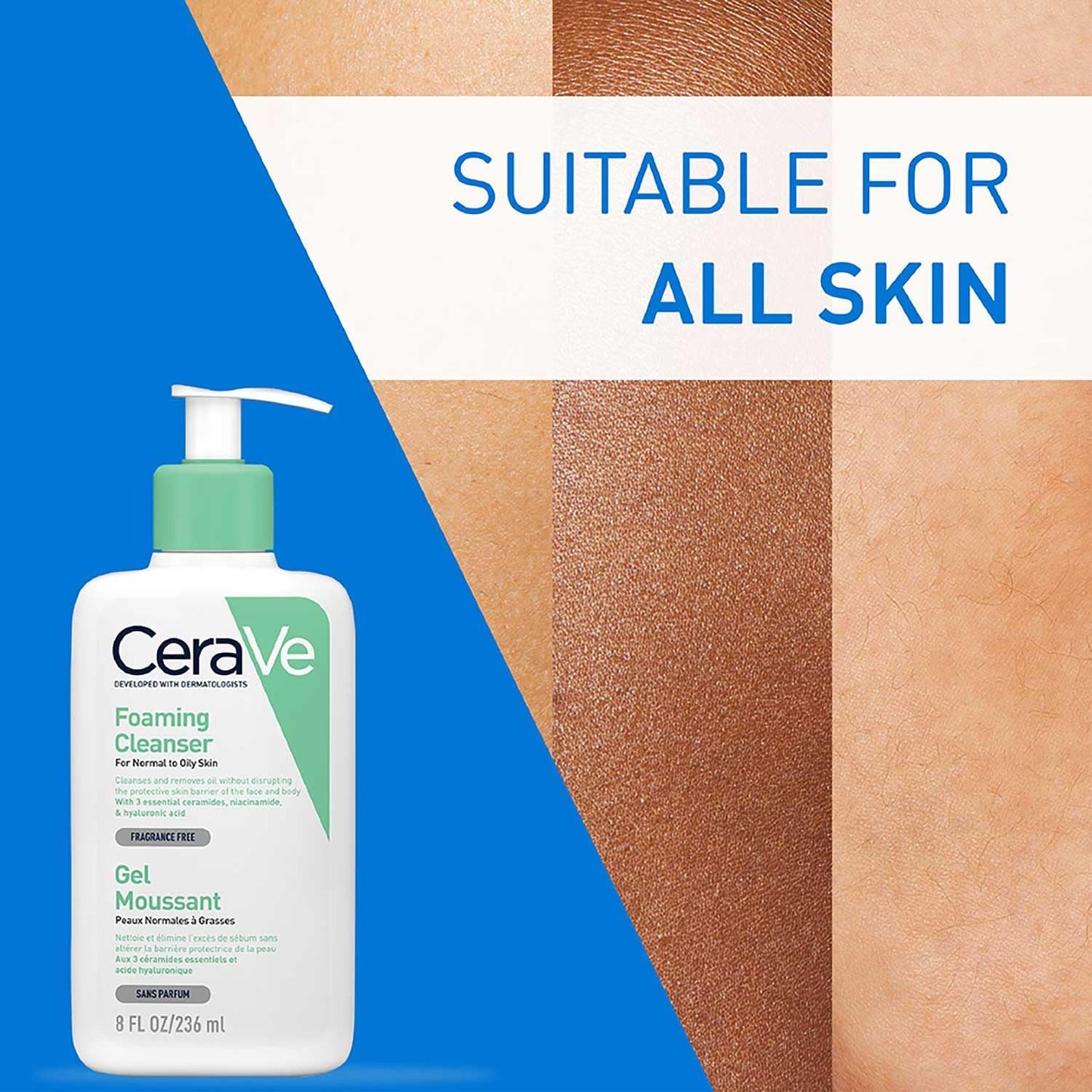CeraVe Foaming Cleanser 236ml | For Normal to Oily Skin
