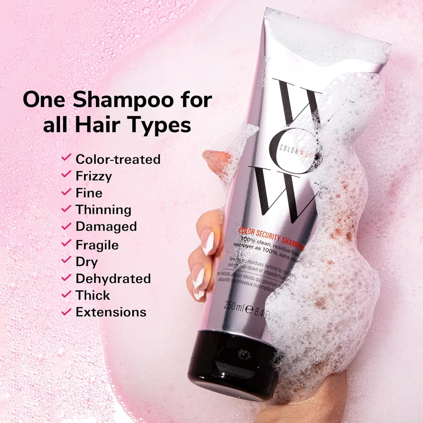 Color Wow Color Security Shampoo and Conditioner Duo – Sulfate-Free, Color-Safe Hair Care, 250ml Each