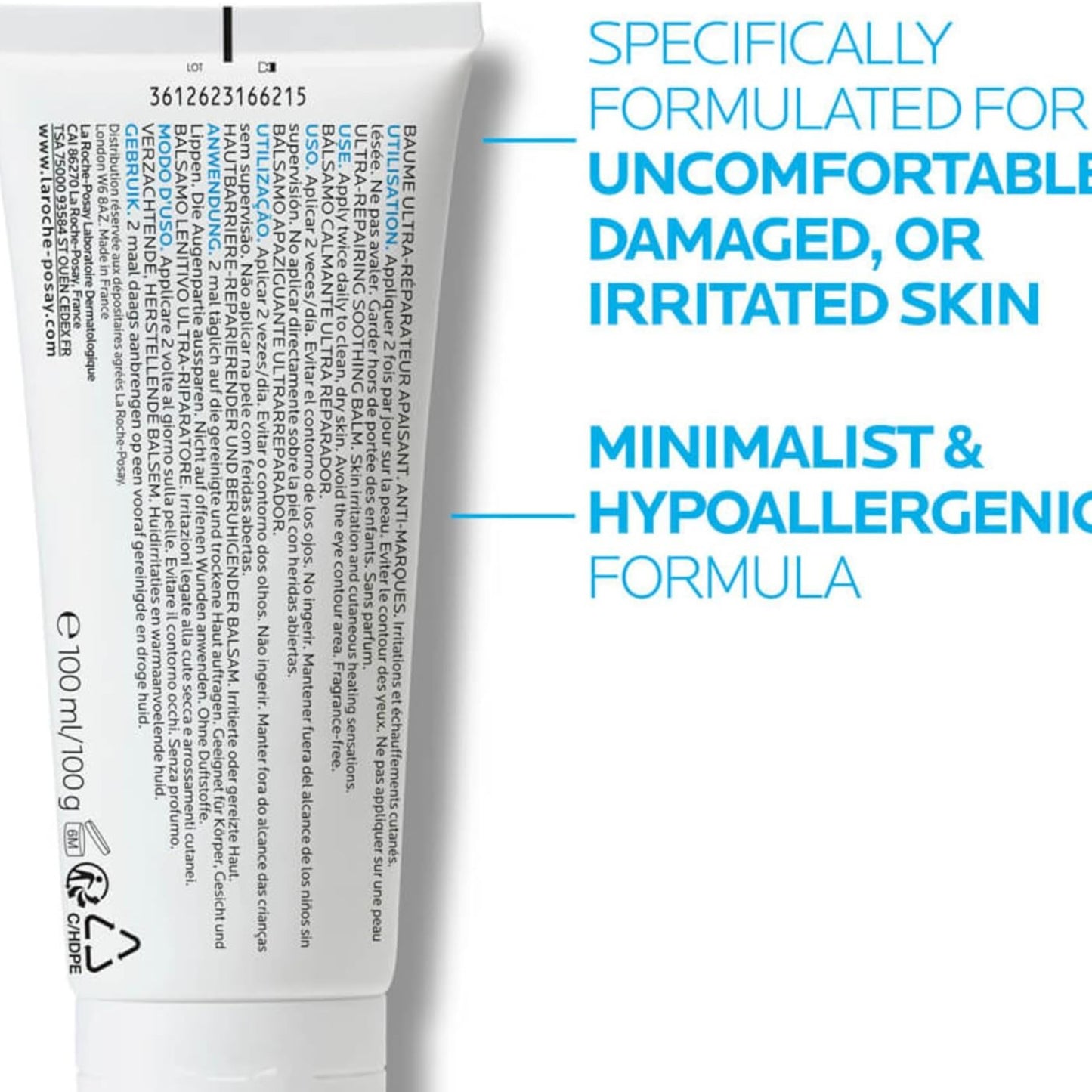 La Roche-Posay Cicaplast Baume B5+ Repairing Balm – Soothes, Protects & Hydrates Dry, Sensitive Skin – 100ml
