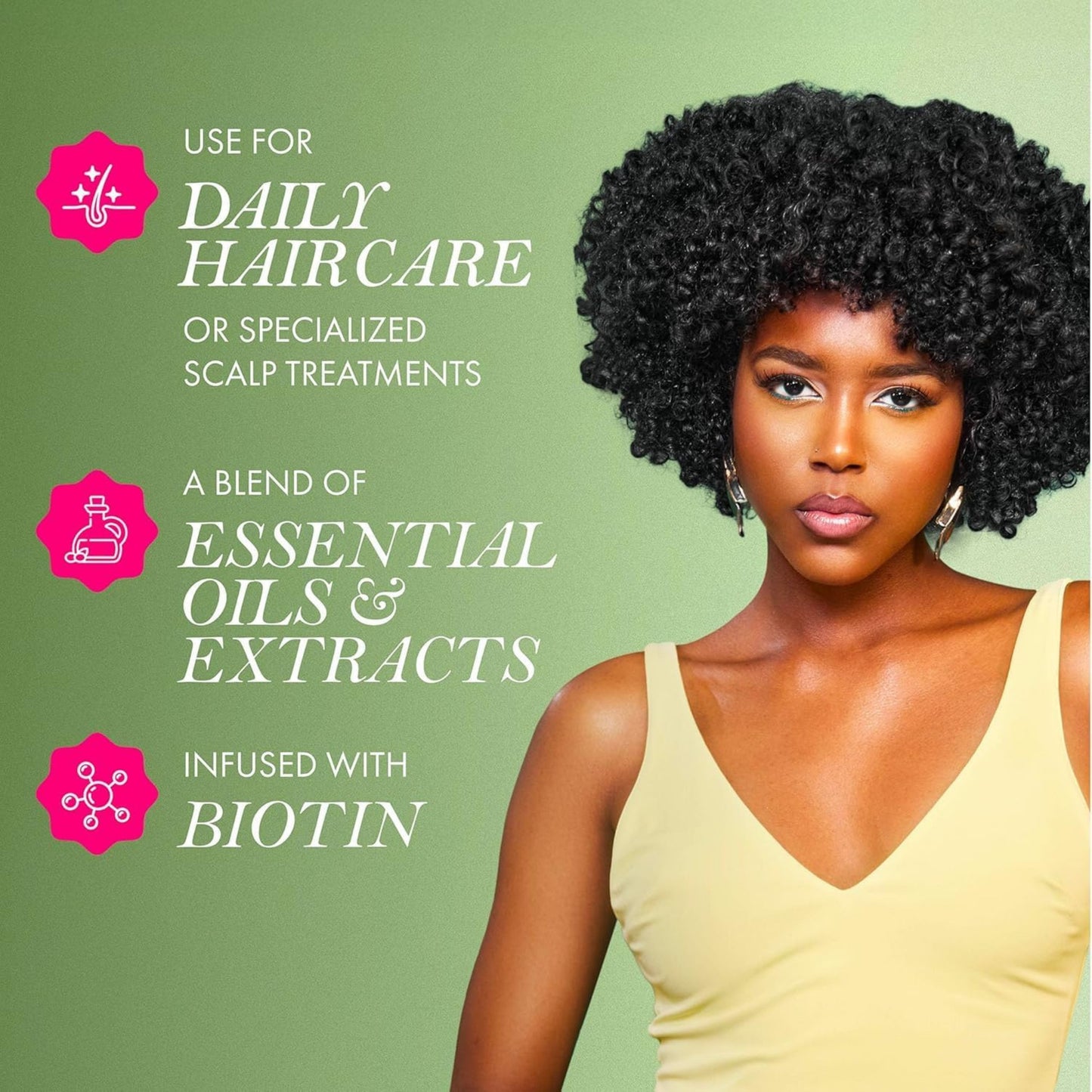 Mielle Organics Rosemary Mint Hair Oil – Strengthens, Nourishes, and Promotes Hair Growth – Infused with Biotin – 2 oz