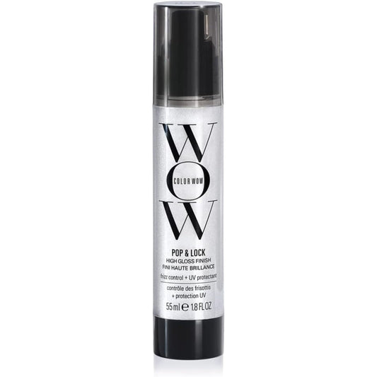 COLOR WOW Pop & Lock Frizz Control + Glossing Serum (55 ml) | Tame Frizz, Seal in Shine, Protect Color