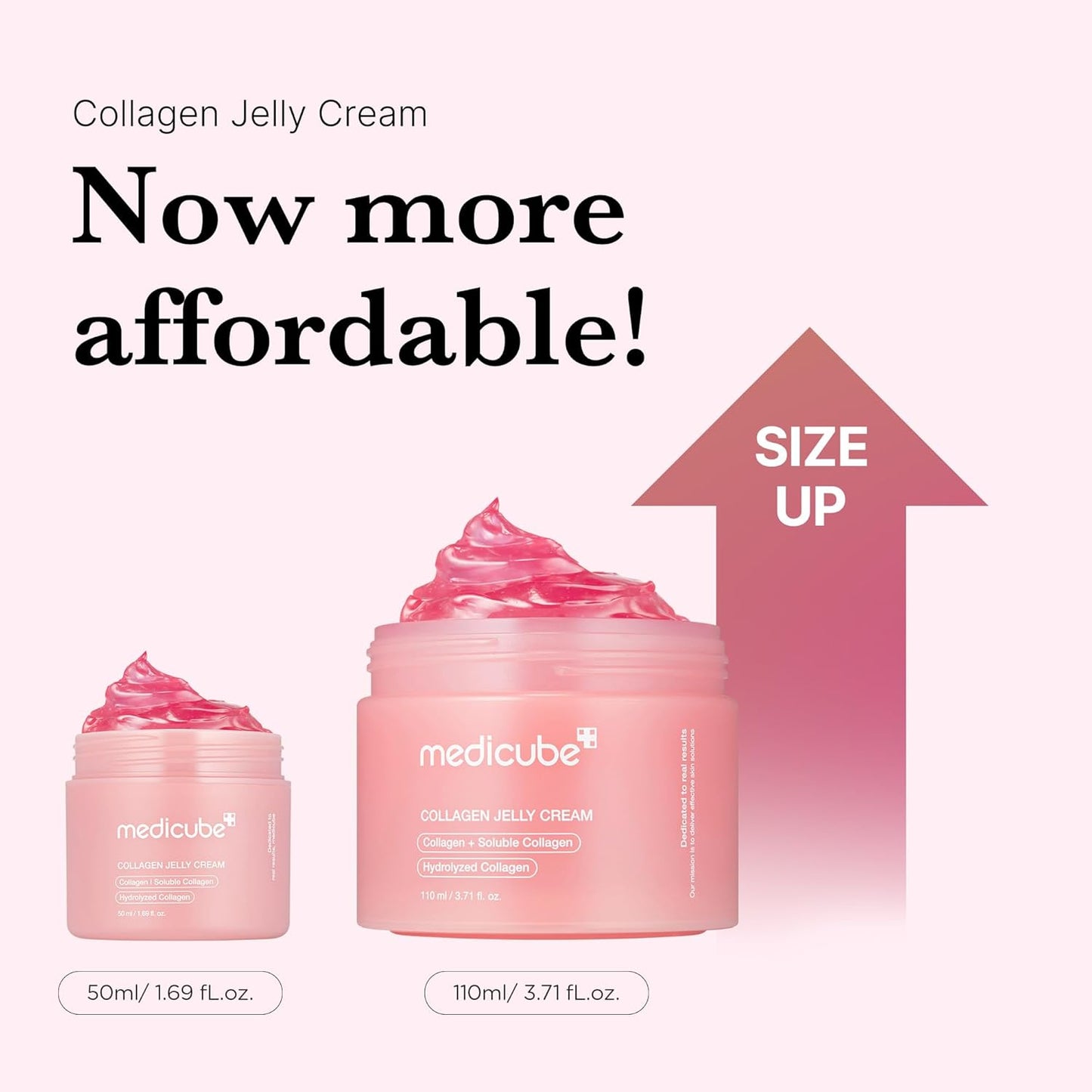Pharmaelegance Medicube Collagen Jelly Cream – Korean Face Moisturizer for Uneven Skin Tone, Firmness & Glass Glow Skin | 110ml
