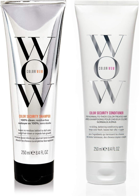 Color Wow Color Security Shampoo and Conditioner Duo – Sulfate-Free, Color-Safe Hair Care, 250ml Each