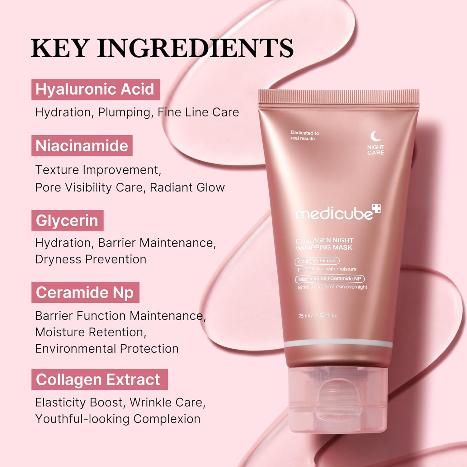 Medicube Collagen Overnight Wrapping Mask – 2.53 fl.oz.