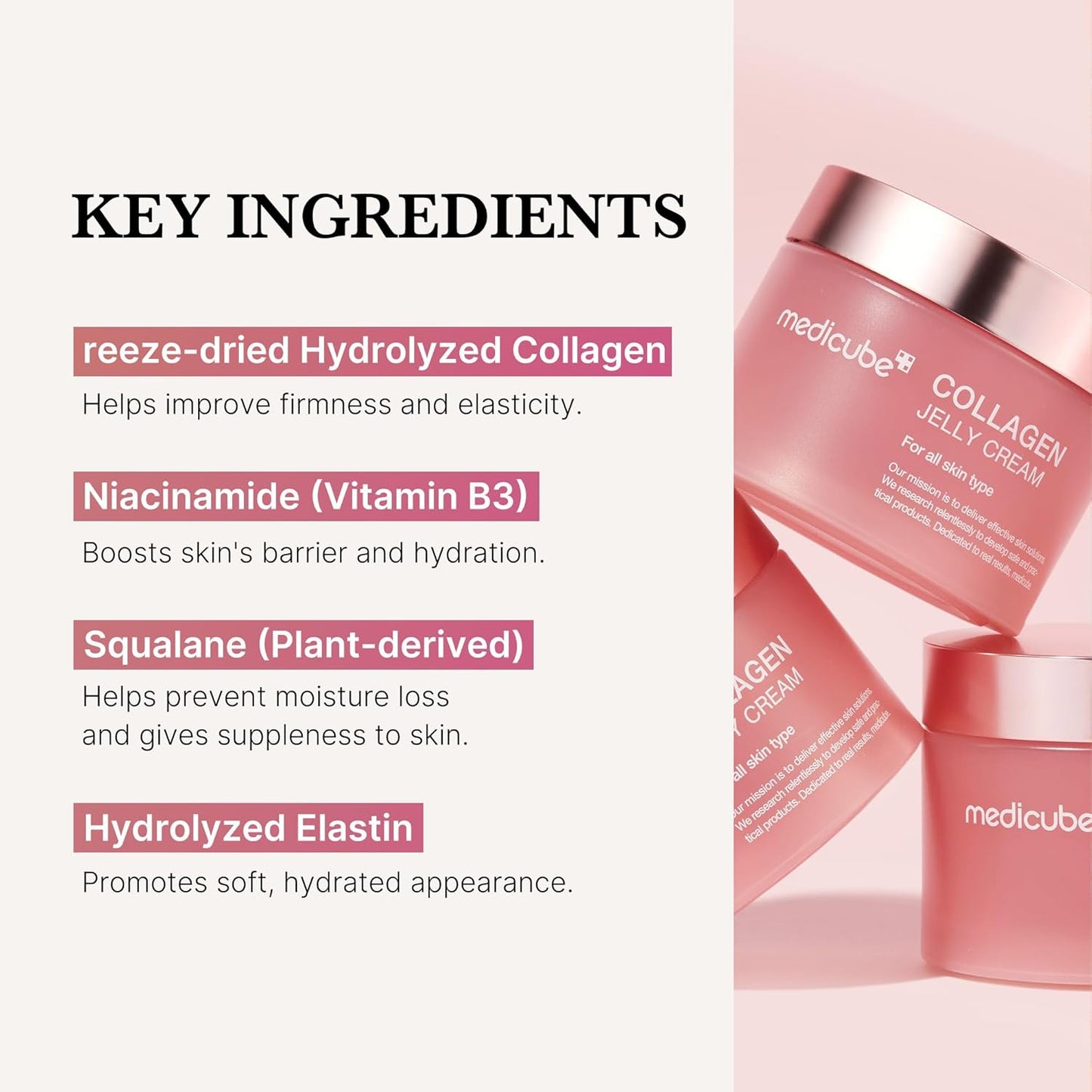 Pharmaelegance Medicube Collagen Jelly Cream – Korean Face Moisturizer for Uneven Skin Tone, Firmness & Glass Glow Skin | 110ml