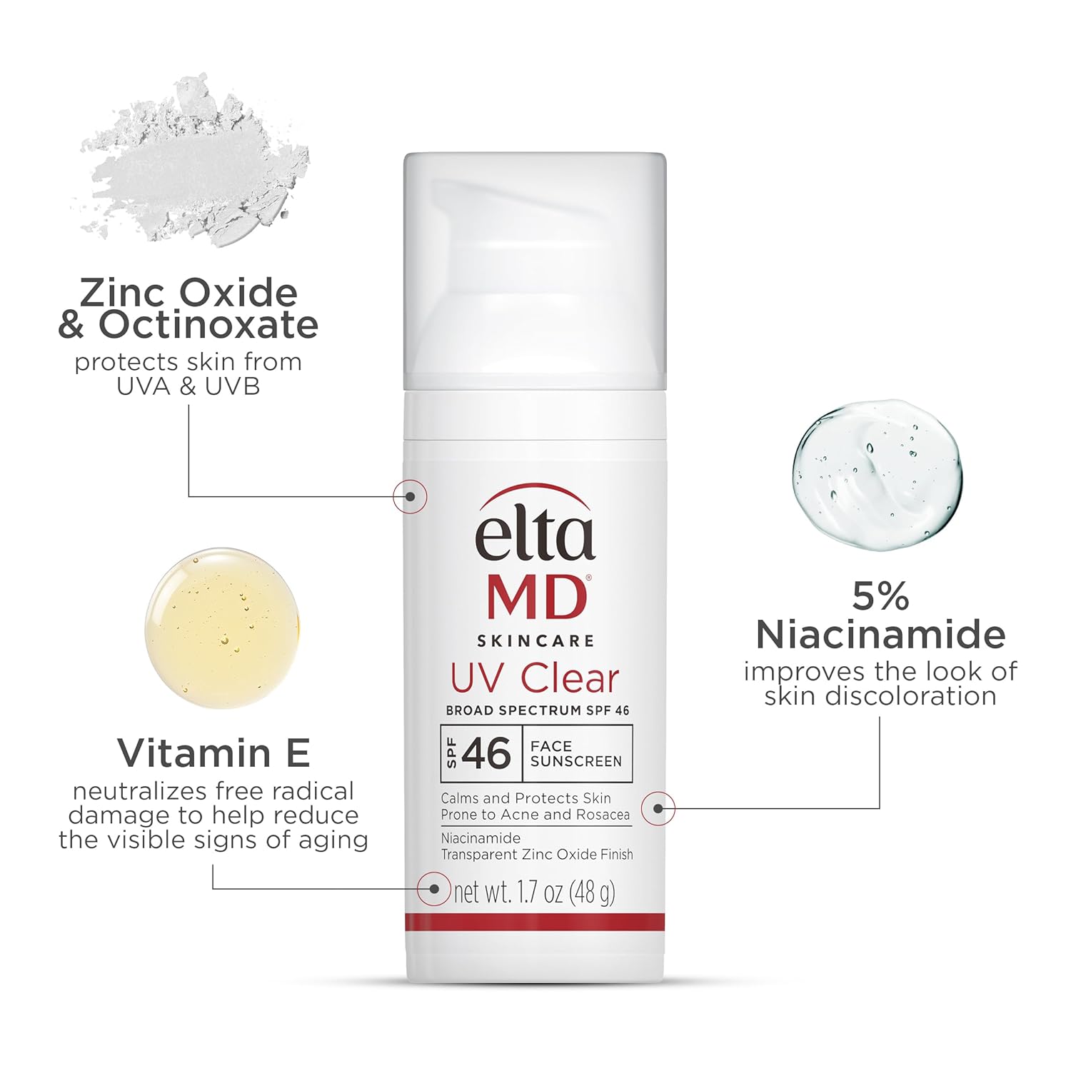 EltaMD UV Clear SPF 46 Face Sunscreen – 1.7 oz