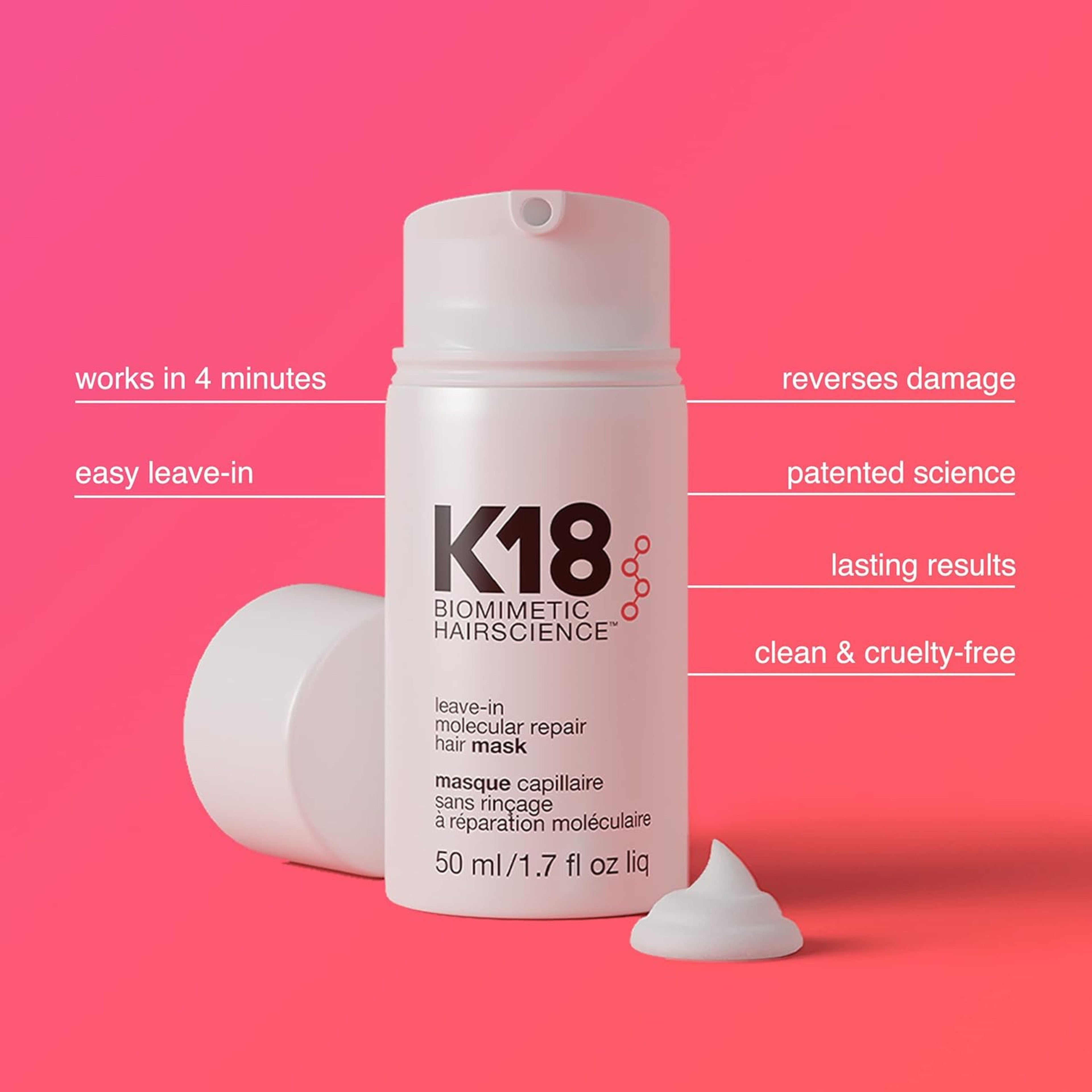 K18 Leave-In Molecular Hair Mask – 50ml