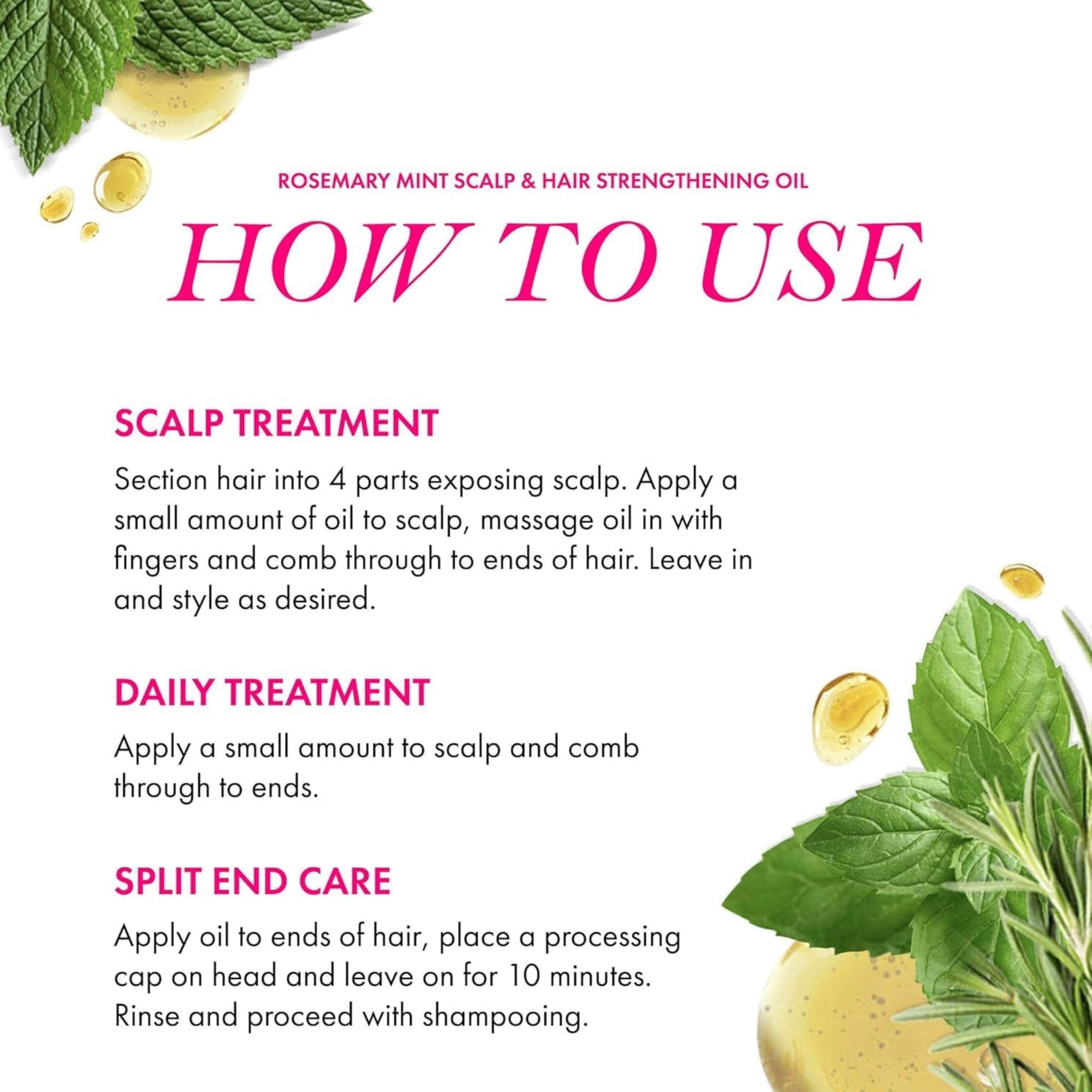 Mielle Organics Rosemary Mint Hair Oil – 2 oz