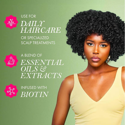 Mielle Organics Rosemary Mint Hair Oil – Strengthens, Nourishes, and Promotes Hair Growth – Infused with Biotin – 2 oz