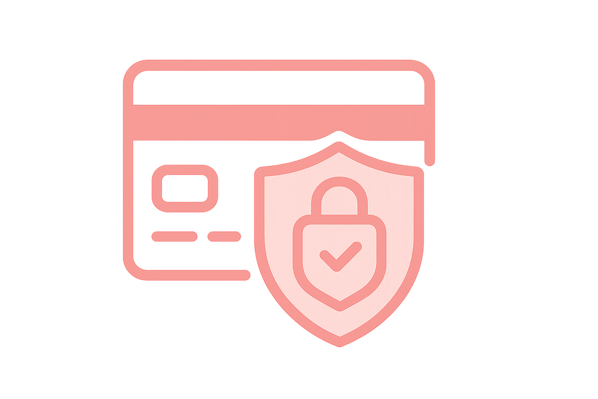Create a seccure payment icon of color #FFA5BA